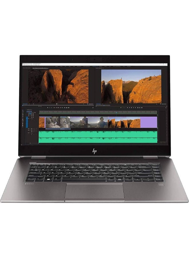 HP لابتوب HP ZBook 15 Studio G5، معالج Intel Core i7-8750H، 512GB SSD، 16GB RAM، NVIDIA Quadro P1000 4GB، شاشة 15.6 بوصة 4K UHD، ويندوز 10 برو - فضي (مُجدّد)، درجة A، ضمان 6 أشهر - Image 2
