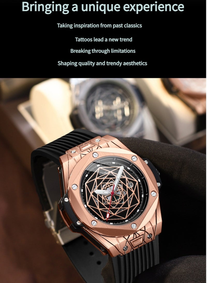 Chenxi Watches for Men Luxury Design Waterproof Luminous Fashion Business Calendar Quartz Watch Large Dial 48mm - Image 3