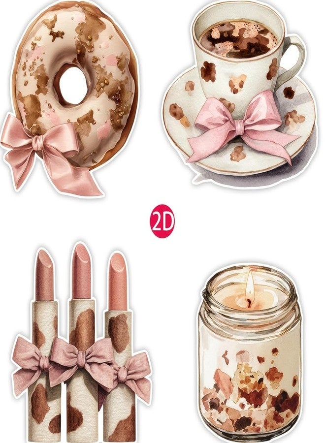 SLGIFT 1 Pack, Bowknot Afternoon Tea Series Stickers, Journaling Stickers, Decorative Handmade Stickers, DIY Scrapbooking Stickers, Diary, Photo Album, School Craft Material Stickers, DIY Stationery, - Image 4