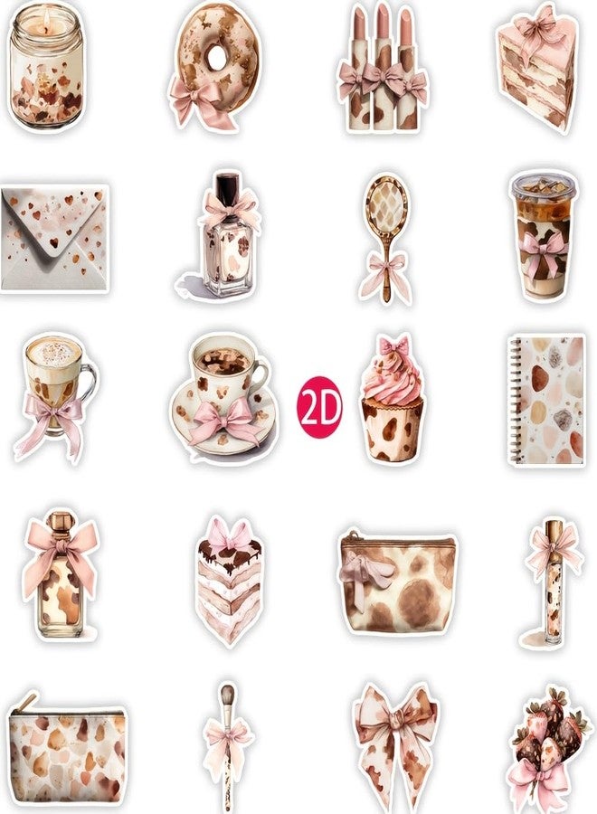 SLGIFT 1 Pack, Bowknot Afternoon Tea Series Stickers, Journaling Stickers, Decorative Handmade Stickers, DIY Scrapbooking Stickers, Diary, Photo Album, School Craft Material Stickers, DIY Stationery, - Image 5