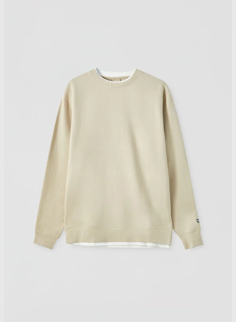 PULL&BEAR Basic regular fit sweatshirt
