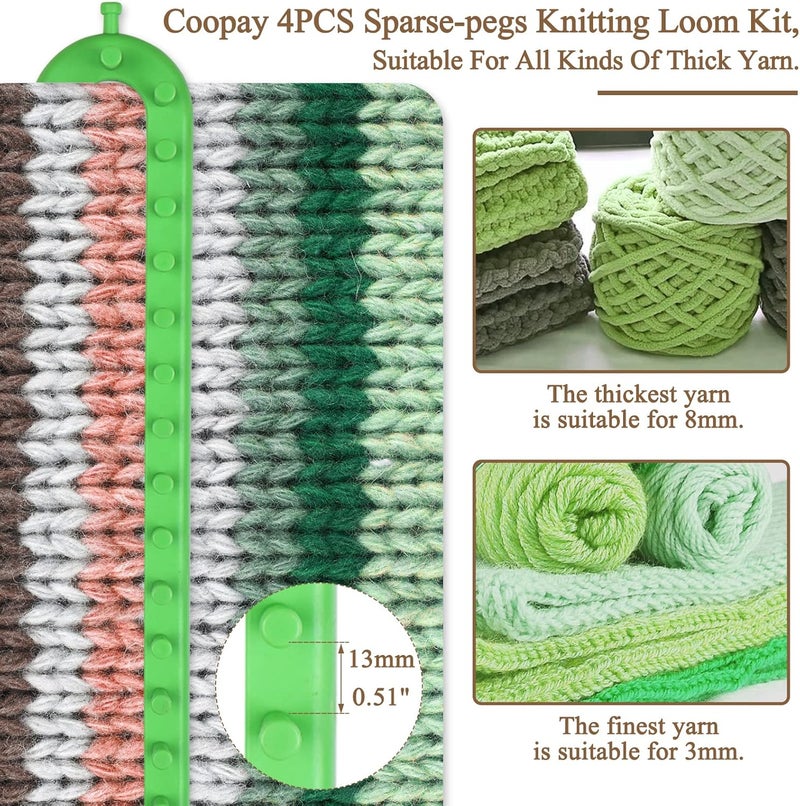 Coopay Knitting Loom Set for Kids Scarf Blanket Shawl - Image 2