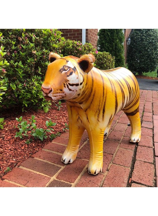 Jet Creations Inflatable Tiger Big Cat Air Stuffed Plush Animal Ideal For Party Decorations Supplies Pool Float Toys Gift. Size 40 Inch. An Tiger - Image 5