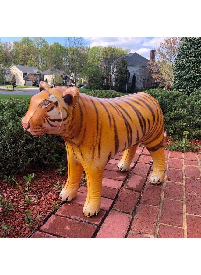 Jet Creations Inflatable Tiger Big Cat Air Stuffed Plush Animal Ideal For Party Decorations Supplies Pool Float Toys Gift. Size 40 Inch. An Tiger - Image 3