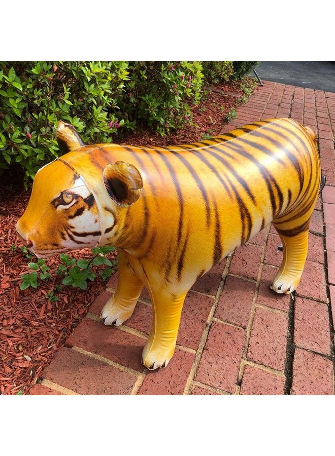 Jet Creations Inflatable Tiger Big Cat Air Stuffed Plush Animal Ideal For Party Decorations Supplies Pool Float Toys Gift. Size 40 Inch. An Tiger - Image 4