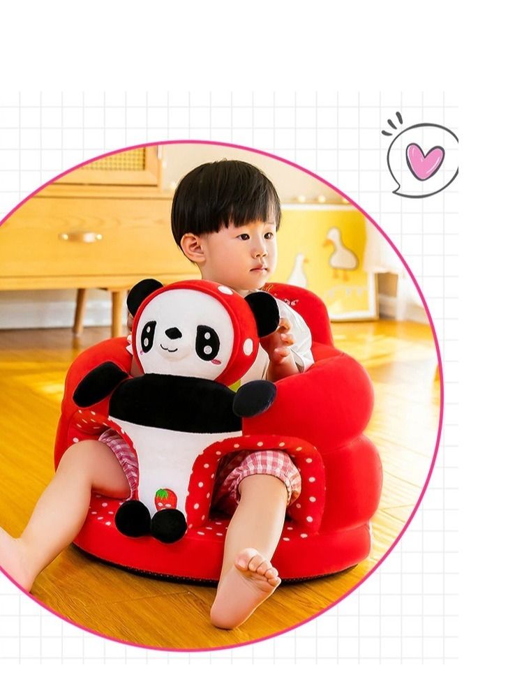 مقعد أريكة قطيفة ناعم للرضع - Image 2