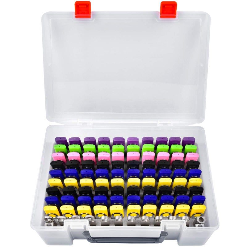 FULLCASE Flash Drive Case USB Memory Stick SD Card Storage Organizer- Holds 104pcs Thumb Drives Electronic Accessories Holder for Sandisk/for Samsung/for Inland/for PNY/for Netac (White) - Image 1