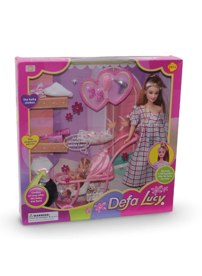 Defa Lucy Pregnant Doll Playset - Image 1