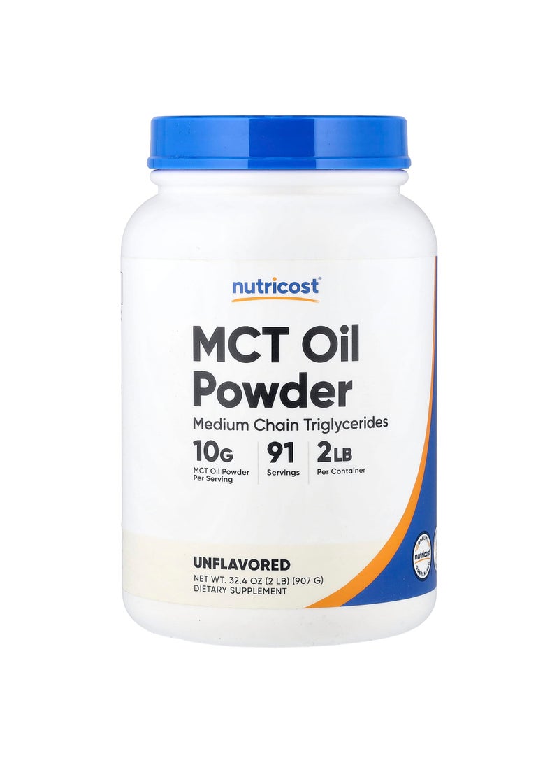 MCT Oil Powder, Unflavored, 32.4 oz (907 g)