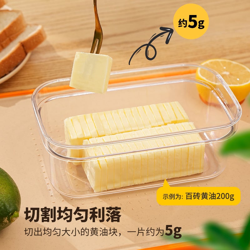 Sealed Butter Cutting Box Cheese Storage Box Cheese Fresh-Keeping Box With Lid Storage Box Butter Box - Image 4