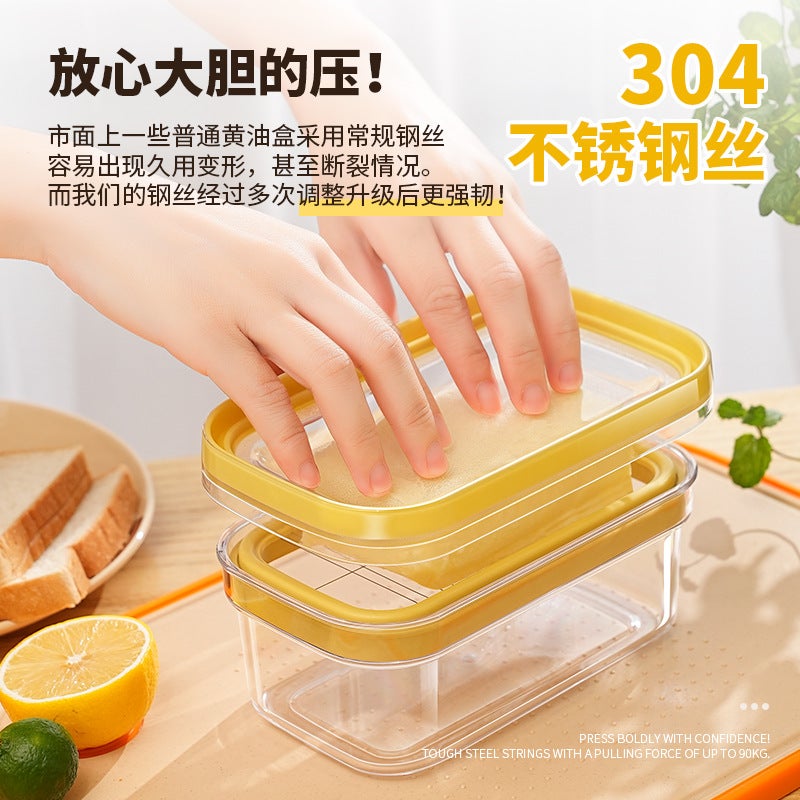 Sealed Butter Cutting Box Cheese Storage Box Cheese Fresh-Keeping Box With Lid Storage Box Butter Box - Image 5