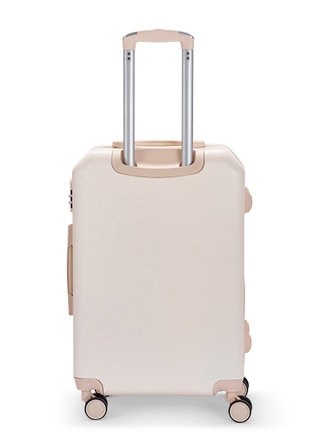 LIMRA Cabin Carry Check-In Luggage Trolley Size 20 inch Beige - Image 5