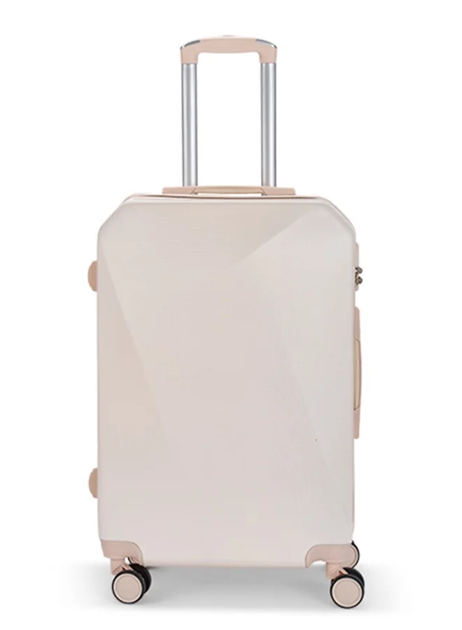 LIMRA Cabin Carry Check-In Luggage Trolley Size 20 inch Beige