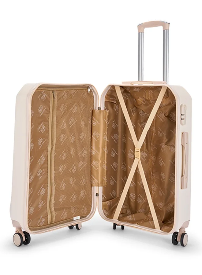LIMRA Cabin Carry Check-In Luggage Trolley Size 20 inch Beige