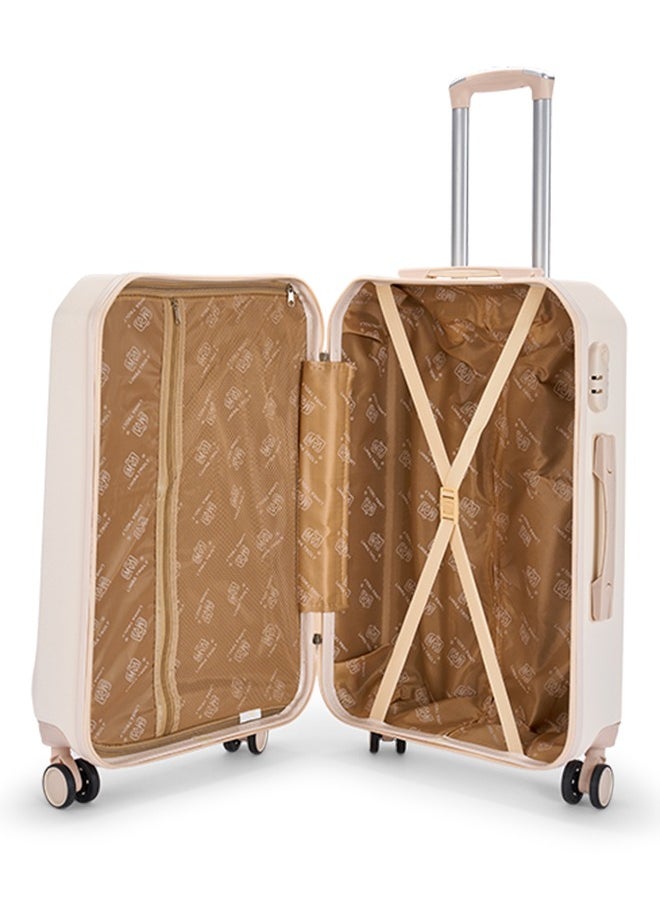 LIMRA Cabin Carry Check-In Luggage Trolley Size 20 inch Beige  - Image 3