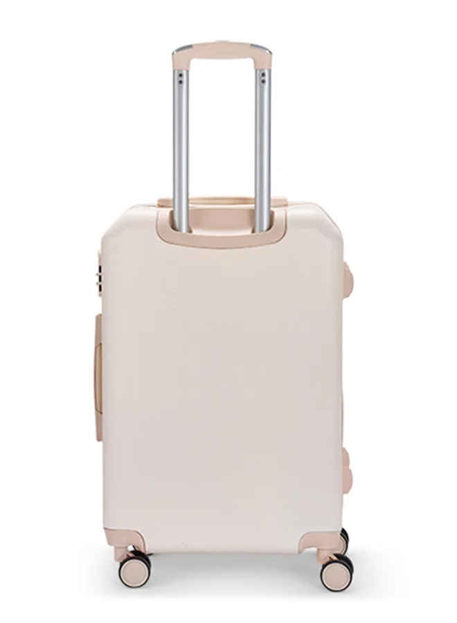 LIMRA Cabin Carry Check-In Luggage Trolley Size 20 inch Beige