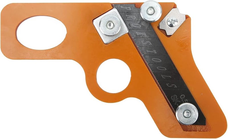 Respicefinem 6mm Woodworking Trimming Knife Alloy Steel Blade Corner Planer PVC Strip Scraper Dual Purpose 2 Use - Image 2