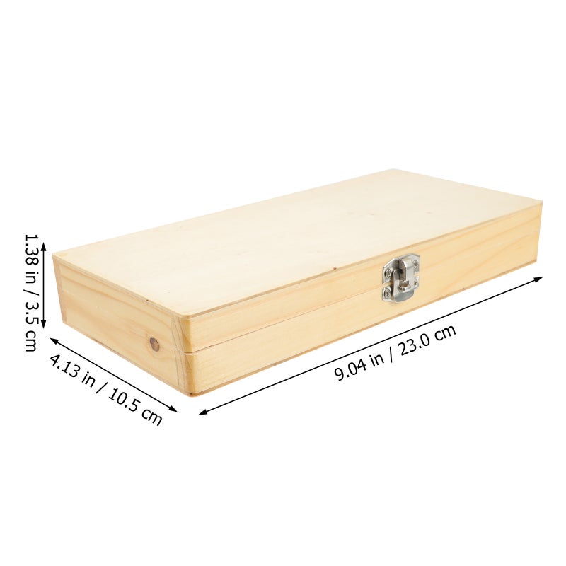 Wooden Specimen Case Microscope Sliding Storage Box Wooden Storage Case - Image 4