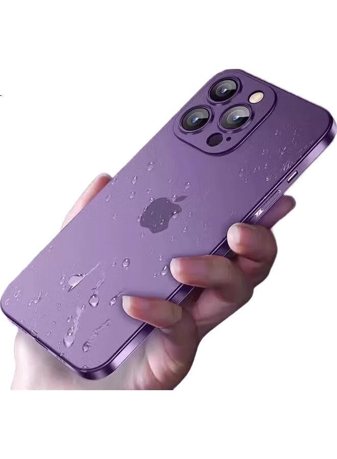 Divi [Ultra-Thin Ice Feel] Phone Case For Apple Iphone 14 Pro, Full Protection Ultra-Thin Frosted Semi-Transparent Shockproof Hard Shell For Men And Women, Purple - Image 2