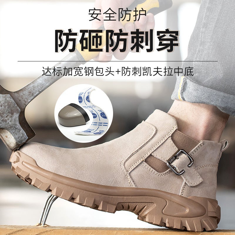 Winter One-Pedal Labor Protection Shoes Men'S Steel Toe Anti-Smashing Anti-Stab Safety Shoes Wear-Resistant Construction Site Shoes Anti-Scalding Electric Welding Shoes - Image 5