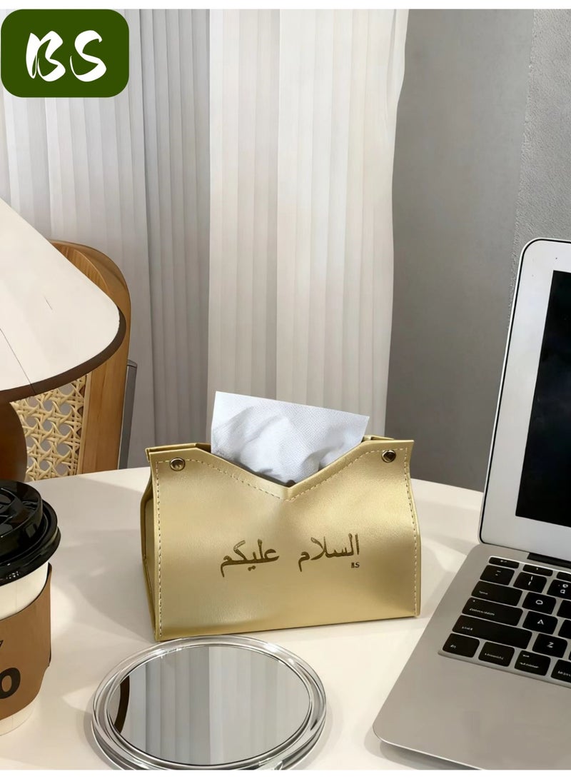 بي إس 3 أجزاء من مجموعات مناديل ورقية PU الجلد مجموعة | الحديثة مناديل ورقية رفوف الغبار علبة استيعاب عالية الجودة | مناديل ورقية كيس استيعاب - Image 2