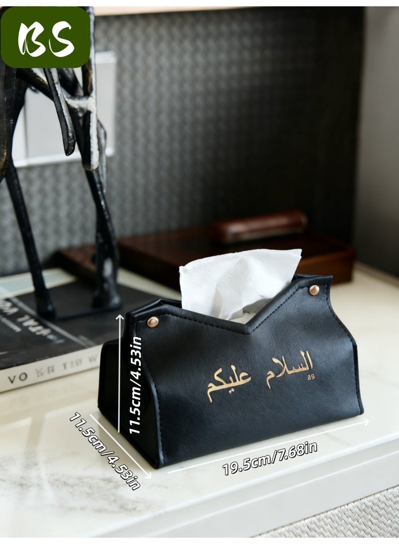 بي إس 3 أجزاء من مجموعات مناديل ورقية PU الجلد مجموعة | الحديثة مناديل ورقية رفوف الغبار علبة استيعاب عالية الجودة | مناديل ورقية كيس استيعاب - Image 5