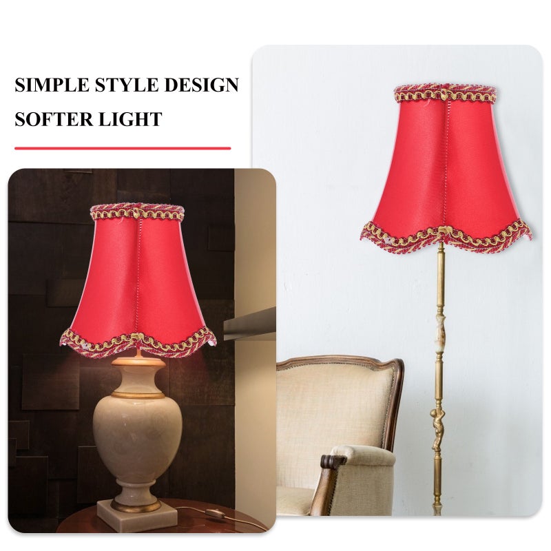 1Pc Cloth Ceiling Light Shade Simple Wave Bottom Lampshade Home Light Accessory - Image 4