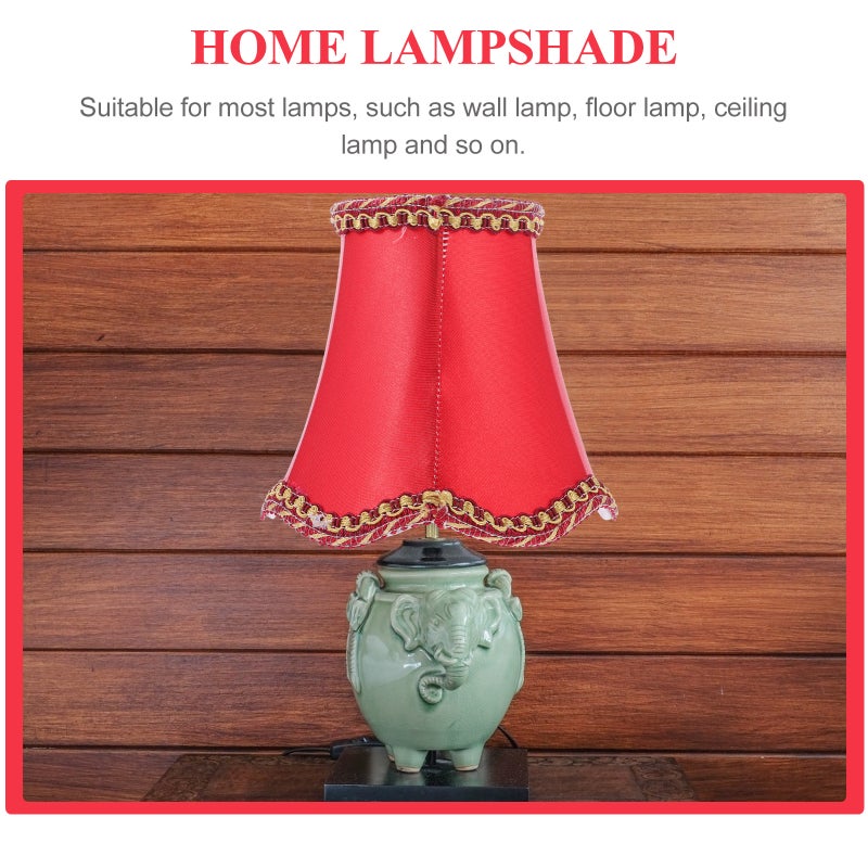 1Pc Cloth Ceiling Light Shade Simple Wave Bottom Lampshade Home Light Accessory - Image 2