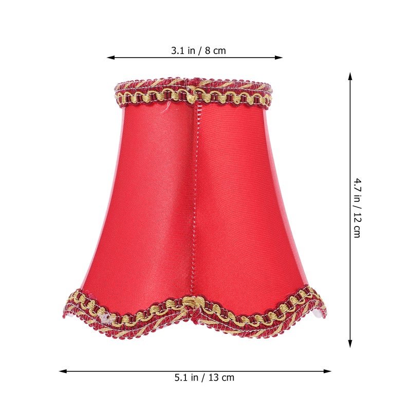 1Pc Cloth Ceiling Light Shade Simple Wave Bottom Lampshade Home Light Accessory - Image 5