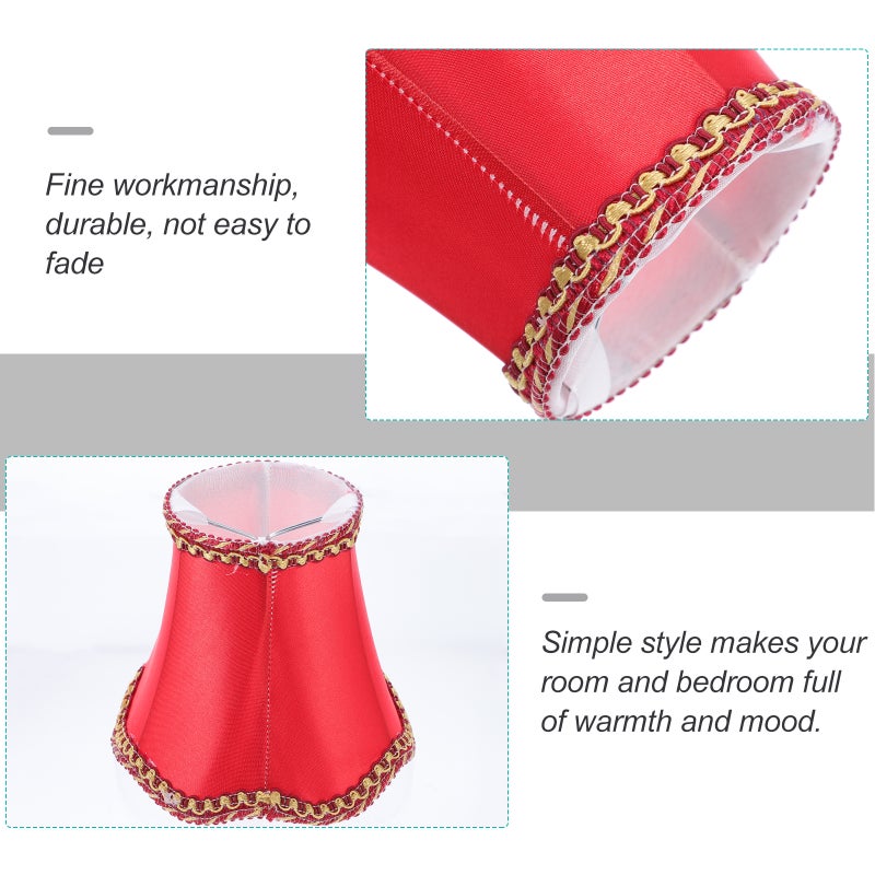 1Pc Cloth Ceiling Light Shade Simple Wave Bottom Lampshade Home Light Accessory - Image 3