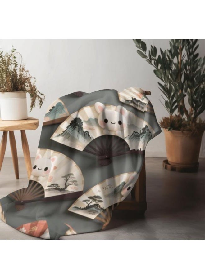 general Flannel thin blanket (warm and comfortable, suitable for sleep, gaming, dust removal and sandproof) 150cm*200cm - 757 - Image 1