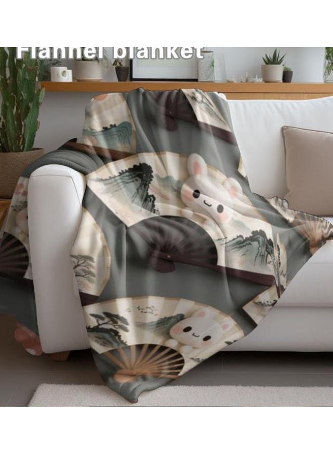 general Flannel thin blanket (warm and comfortable, suitable for sleep, gaming, dust removal and sandproof) 150cm*200cm - 757 - Image 4