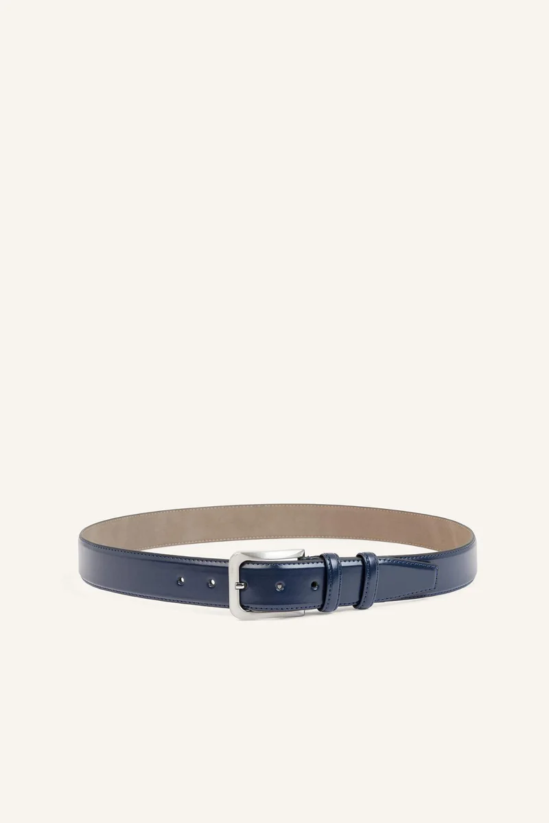 ديفاكتو Man Rectangle Clasp Faux Leather Classic Belt
