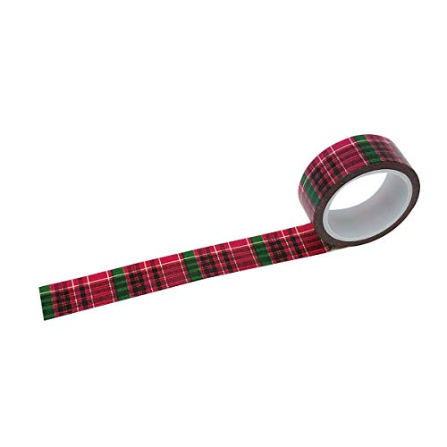Wrapables Plaid Pattern Japanese Washi Masking Tape - Christmas Plaid - Image 5