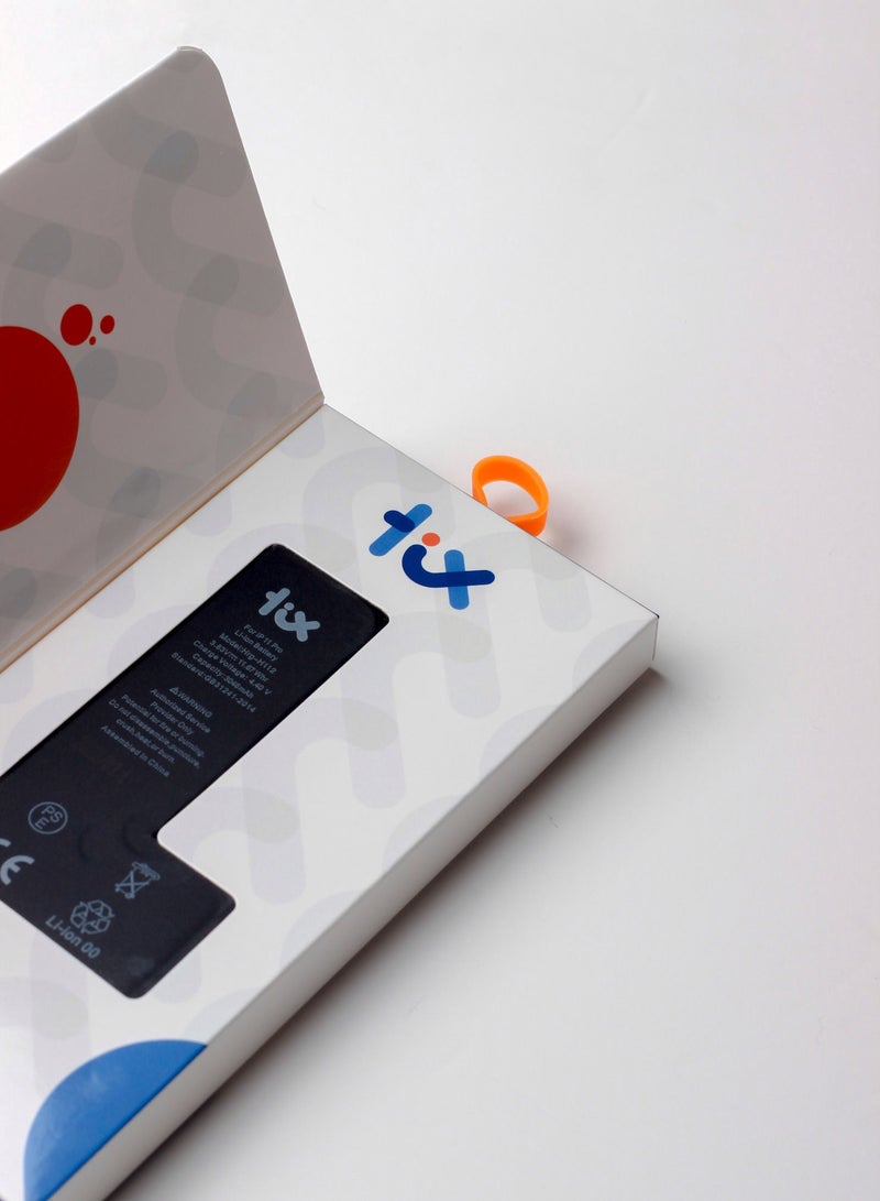 تكس بطارية 3046mAh/11.67Whr لهاتف ايفون 11 برو، بطارية بديلة ليثيوم ايون بوليمر من تيكس لهاتف ايفون 11 برو، سعة فائقة مع ضمان لمدة عامين - Image 2