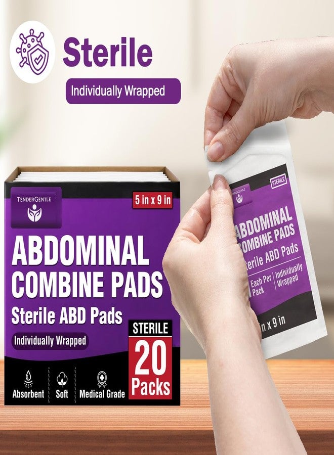 TenderGentle Combine ABD Pads 5x9-2 Packs of 40 Sterile Abdominal Pads for Large Wounds - Wound Dressings Used for Bleeding, Padding, Moisture Barrier, and More - Image 3