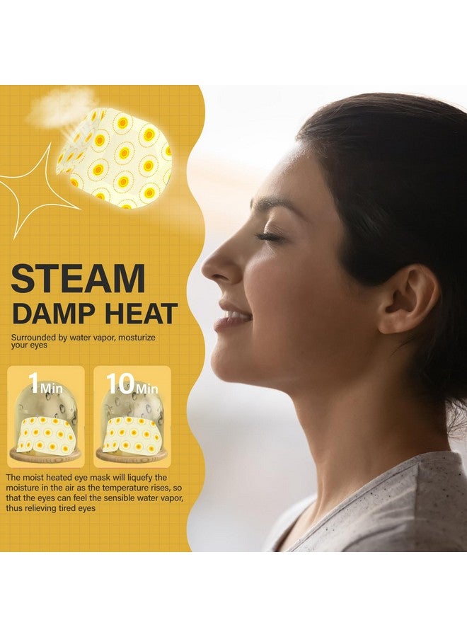 ProCIV 16 Packs Eye Masks For Dark Circles And Puffiness Disposable Soothing Headache Relief Dry Eyes Stress Relief Relief Eye Fatigue Steam Eye Masks (Chamomile) - Image 3
