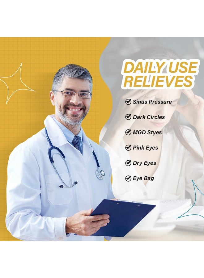 ProCIV 16 Packs Eye Masks For Dark Circles And Puffiness Disposable Soothing Headache Relief Dry Eyes Stress Relief Relief Eye Fatigue Steam Eye Masks (Chamomile) - Image 5