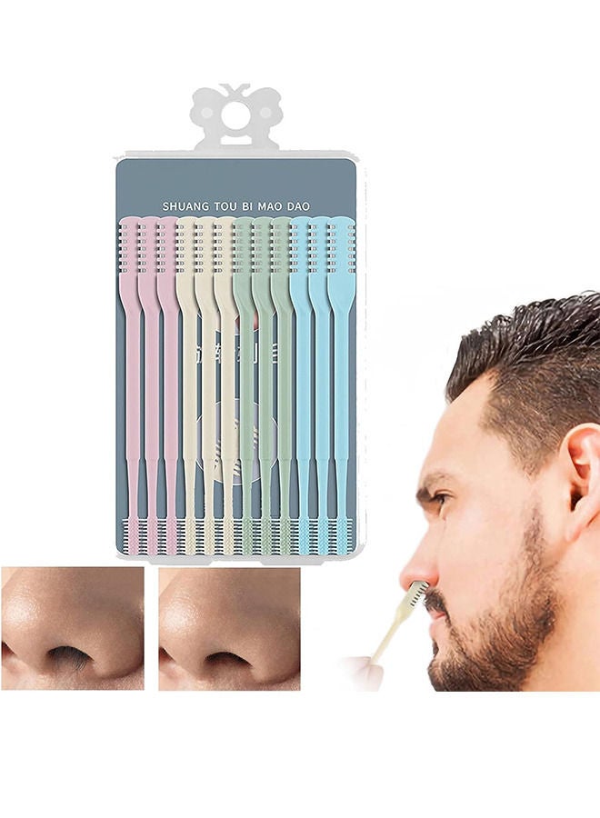 12 قطعة من ماكينة تشذيب شعر الأنف، ماكينة تشذيب شعر الأنف تدور 360 درجة، سهلة الحمل، مناسبة للنساء والرجال - Image 1