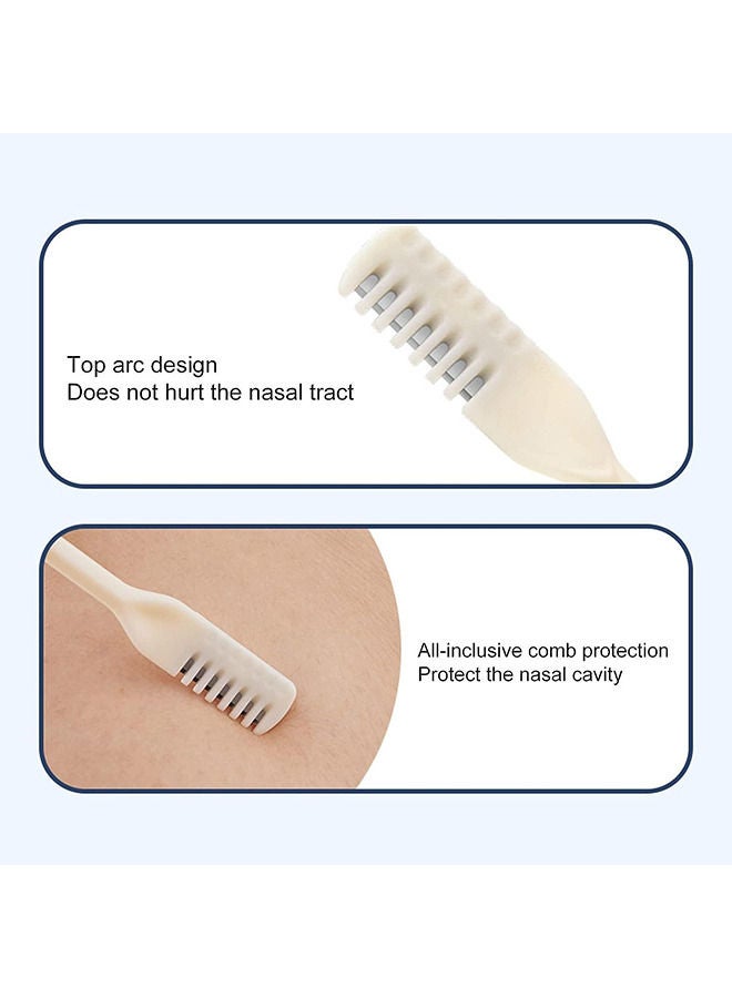 12 قطعة من ماكينة تشذيب شعر الأنف، ماكينة تشذيب شعر الأنف تدور 360 درجة، سهلة الحمل، مناسبة للنساء والرجال - Image 4