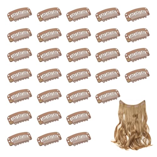 Dreamlover Wig Clips to Secure Wig Clips for Hair Extensions 6 Teeth 30 Pieces
