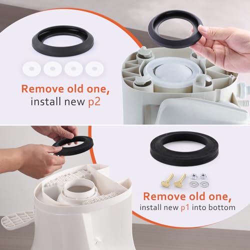 boeemi RV Toilet Seal Kit Replacement for Thetfords Toilet Parts Ball Seal 34120 Mounting Hardware Kit Compatible with Aqua Magic Style Plus Style II and Residence - Image 3