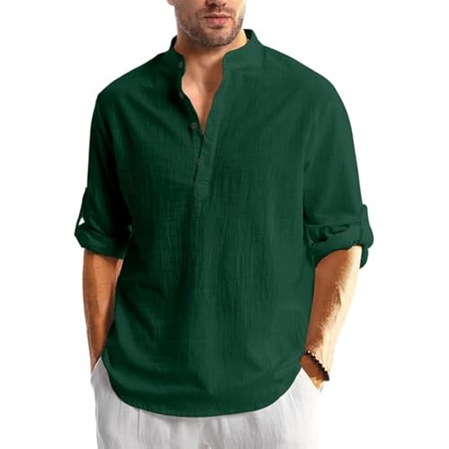 Bellstone Men’s Cotton Blend Solid Regular Fit Full Sleeve Short Kurta | Men's Trendy Short Kurta | Ethnic Stylish Casual Lightweight Summer Kurta for Daily and Occasion Use - Image 4