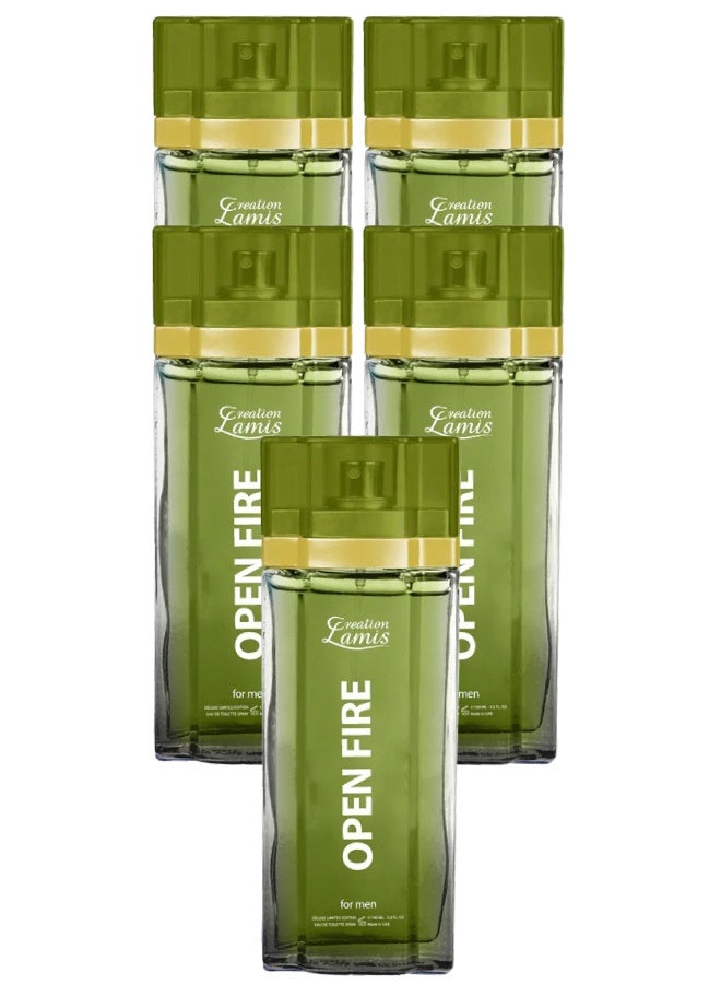 كرياشن لاميس 5 قطع عطر اوبن فاير 100مل - Image 1