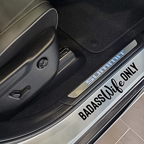 VALIANT COLLECTIONS – Badass Wife Only Sticker – Vinyl Sticker for Car, Truck, and Van – Indoor and Outdoor Use for Laptop – Waterproof Long Lasting Decal for Car Bumper – VC 388 (Black) - Image 2