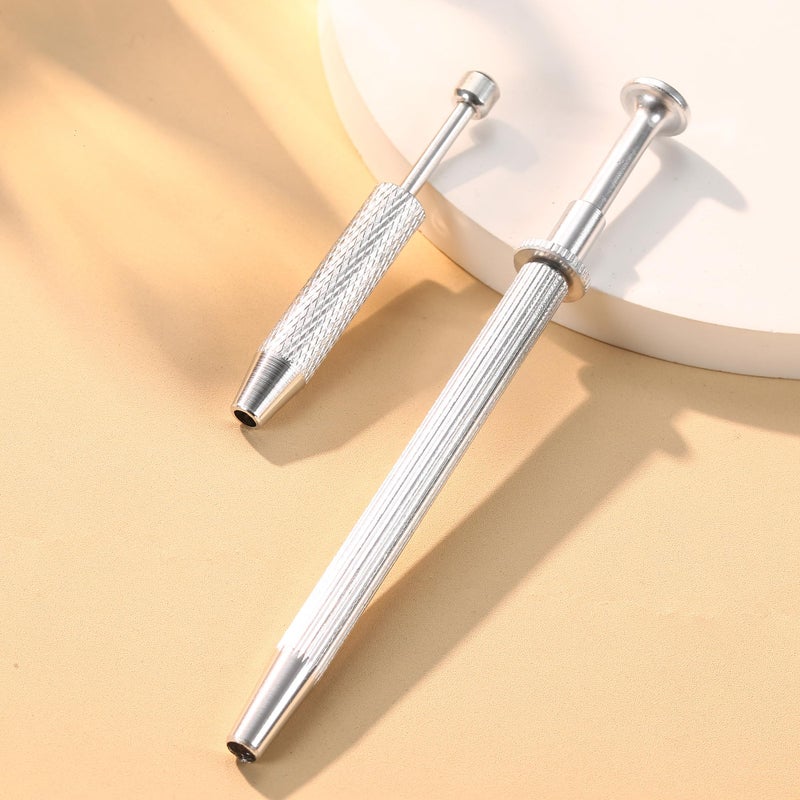 GEMQUEEN Piercing Ball Grabber Reacher Tool - Stainless Steel Piercing Jewelry Tools 4 Claw Holder Removal Pick Up Assistant Tool for Changing Jewelry IC Chip Electronic Components Small Parts 2 Pcs - Image 5