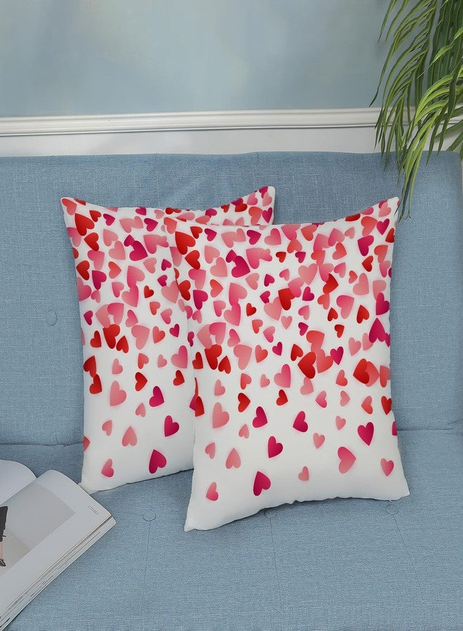 AEIOAE Valentines Pillow Covers 22x22 Inch Set of 2,Pink Love Heart Throw Pillows Case,Valentine's Day Mother's Day Anniversary Decorative Square Cushion Covers Farmhouse Outdoor Decor for Home Sofa Bed - Image 4