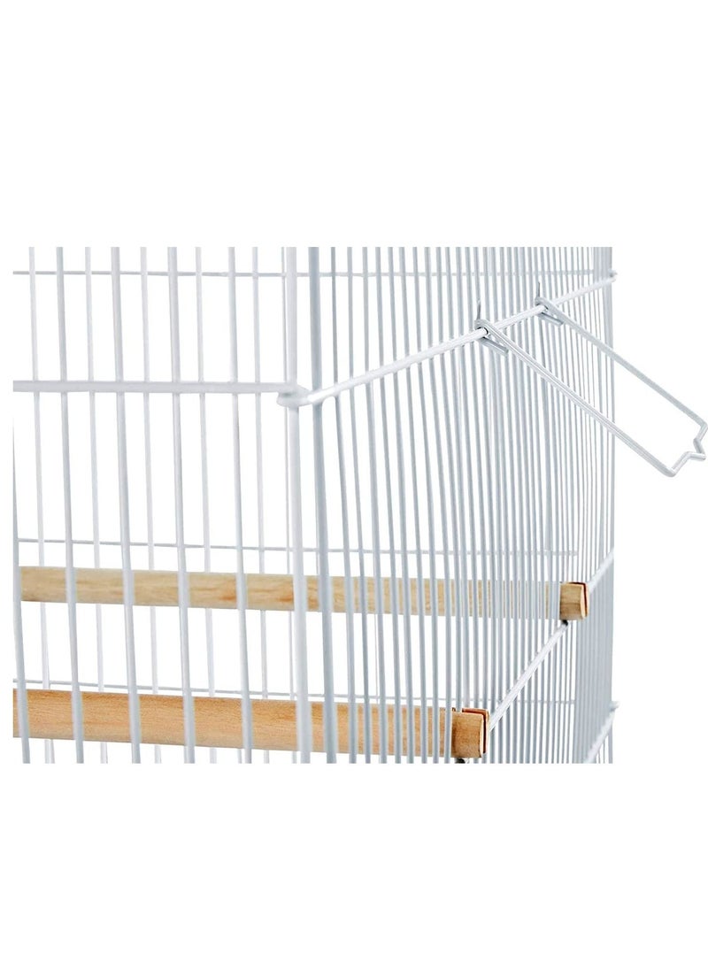 vsell24 Light Weight Hanging Bird Cage For Small And Medium Birds Parakeets, Parrot, Cockatiels, Canary, Finch, Budgie, Lovebirds Bird Cage Divided Into Two 60X42X41cm  - Image 5