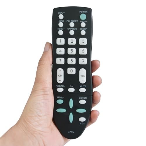 Kassionel GXCC sub GXFA Replacement Remote Control Compatible for Sanyo LCD CRT TV HDTV FW32D06F FVM4212 FVM3982 FVM3261 FVE3963 FVE3923 SVD2317 DP42D23 DP42740M DP39E63 - Image 1
