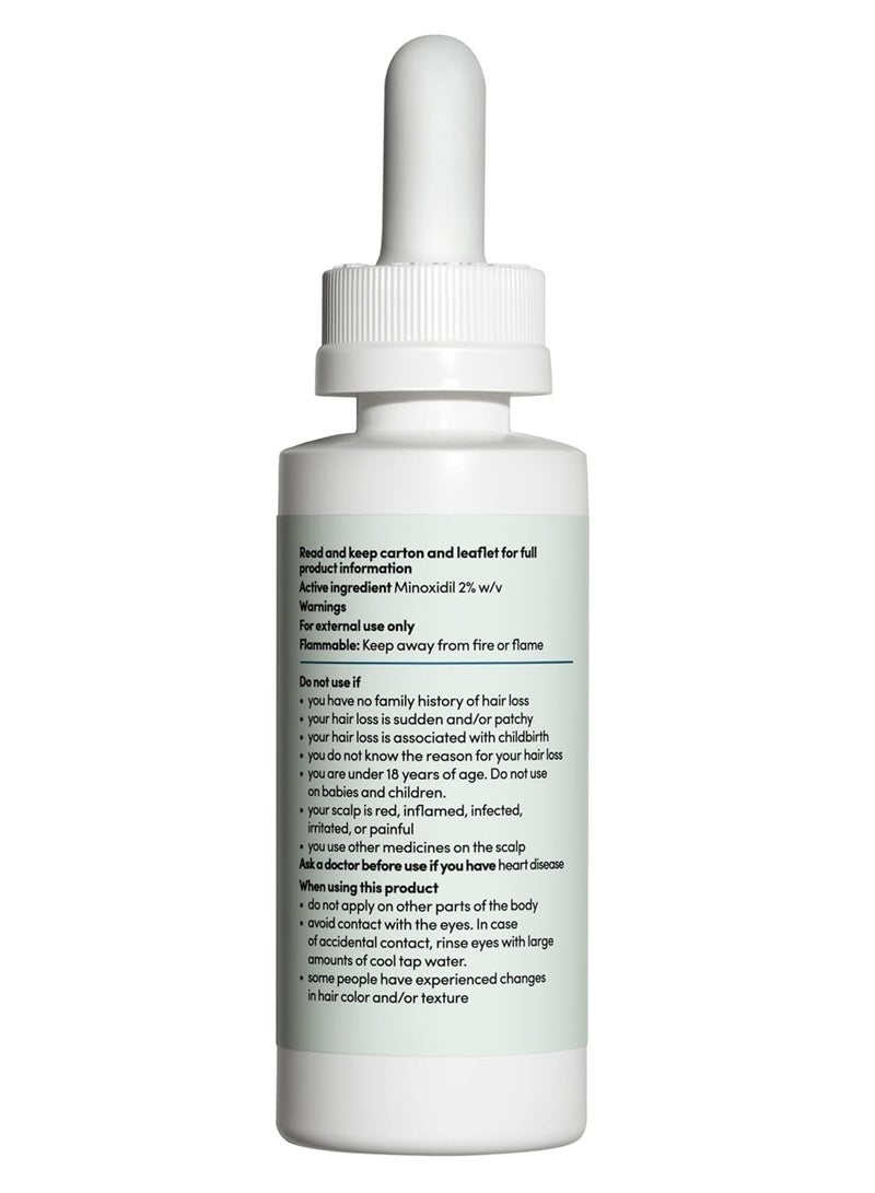 HIMS & HERS hers Hair Regrowth Treatment for Women with 2% Topical Minoxidil Solution for Hair Loss and Thinning Hair, Unscented, 2 Month Supply, 2 Pack - Image 4